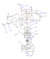 Стартер 4-Х ТАКТНОГО ПЛМ HIDEA F3.5FHS
