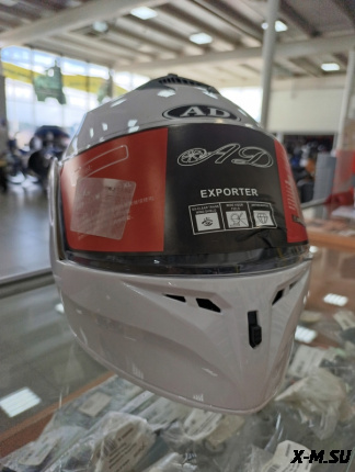 Шлем модуляр HETOSHI X-202 (светополоса,USB-кабель,встр.батарея) цв. Белый р. L