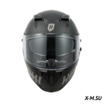 Шлем интеграл  HETOSHI FF938 MATTE BLACK double visor Цв.Черно-серый р.S