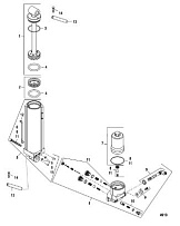 Компоненты ручного наклона 2-Х ТАКТНОГО ПЛМ MERCURY 55 Серийный номер от 0P017000 до 0P325499