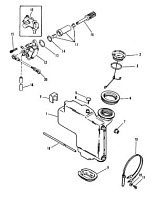 Компоненты для закачки масла 2-Х ТАКТНОГО ПЛМ MERCURY 60 Серийный номер от 9683055 до 9885344