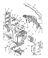 Опорные кронштейны капота 2-Х ТАКТНОГО ПЛМ MERCURY 60 Серийный номер от 9469200 до 9683054