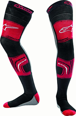 Носки KNEE BRACE SOCKS RED BLACK GRAY