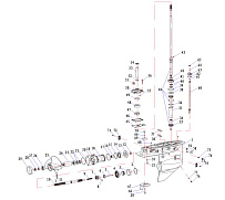 Редуктор 2-х тактного ПЛМ HIDEA 40F