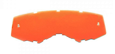 Стекло очков FLY RACING зеркальное/красное с штифтами